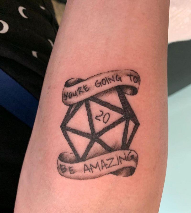 30 Pretty D20 Tattoos You Can Copy