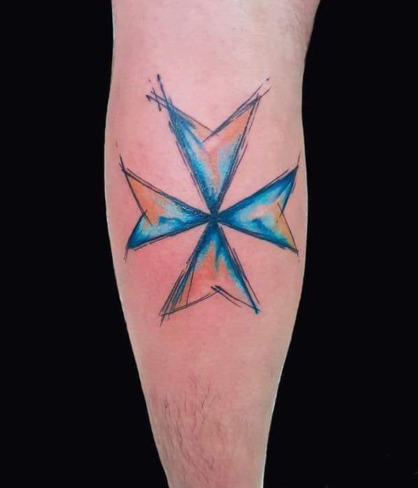 30 Pretty Maltese Cross Tattoos to Inspire You