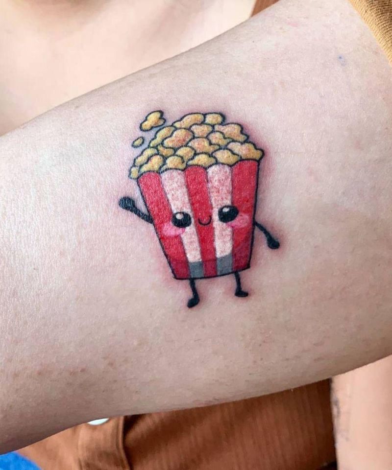 30 Pretty Popcorn Tattoos You Can Copy