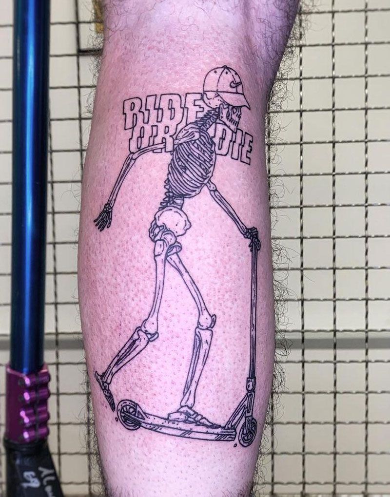 30 Pretty Scooter Tattoos You Will Love