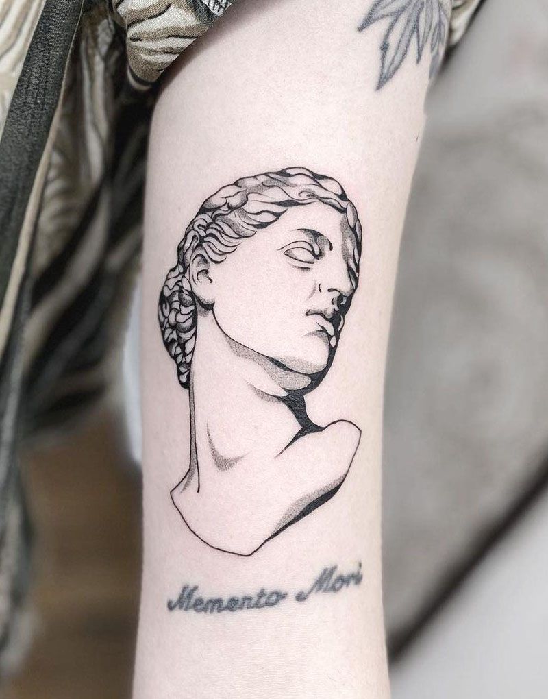 30 Pretty Statue Tattoos You Will Love