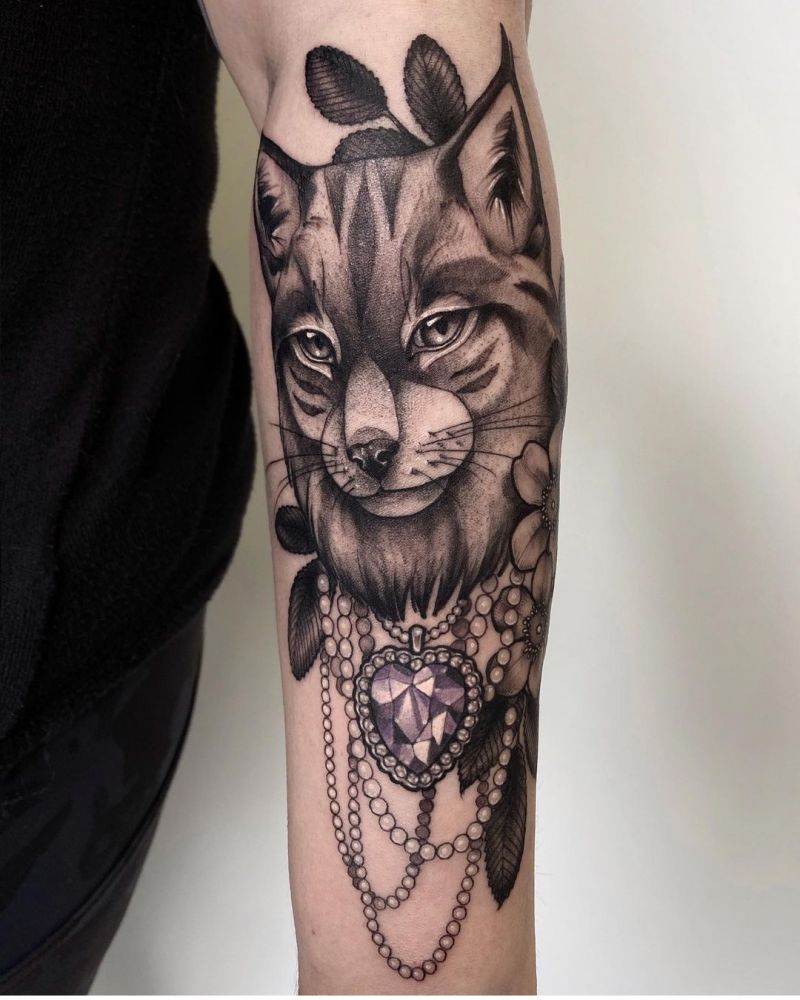 30 Gorgeous Bobcat Tattoos for Your Inspiration