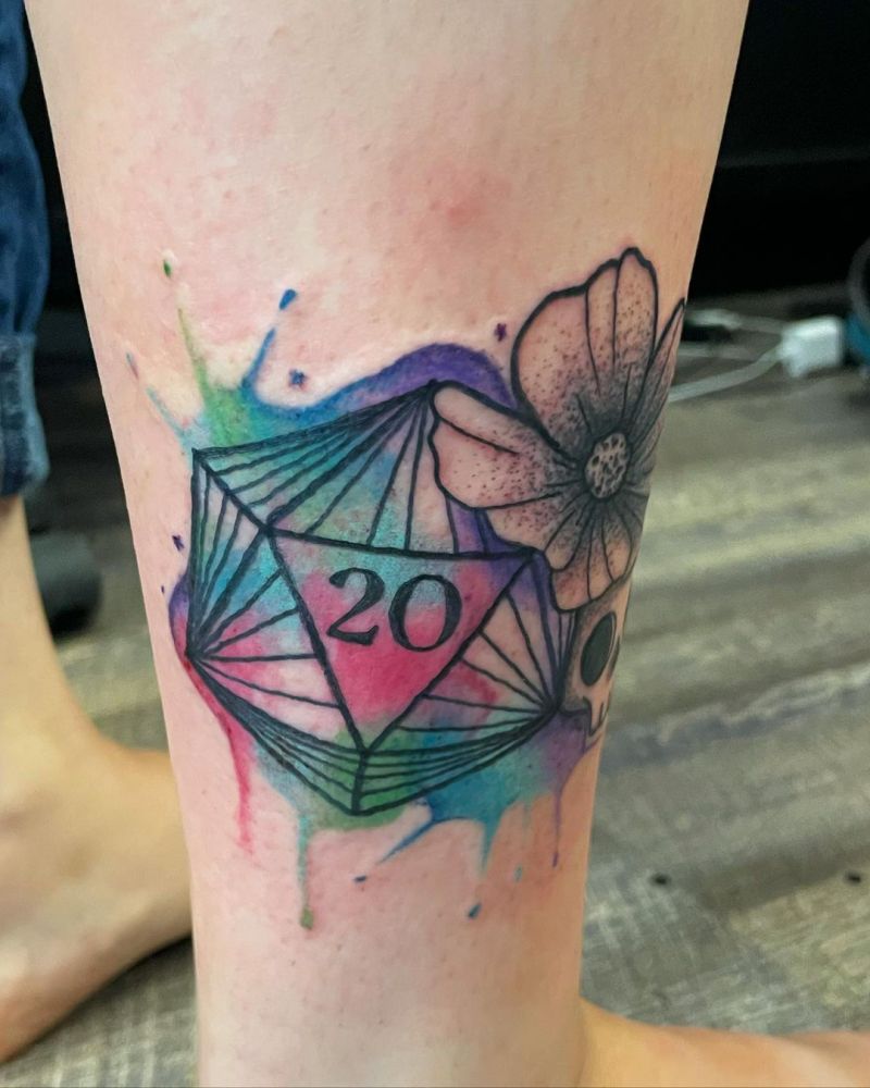 30 Pretty D20 Tattoos You Can Copy