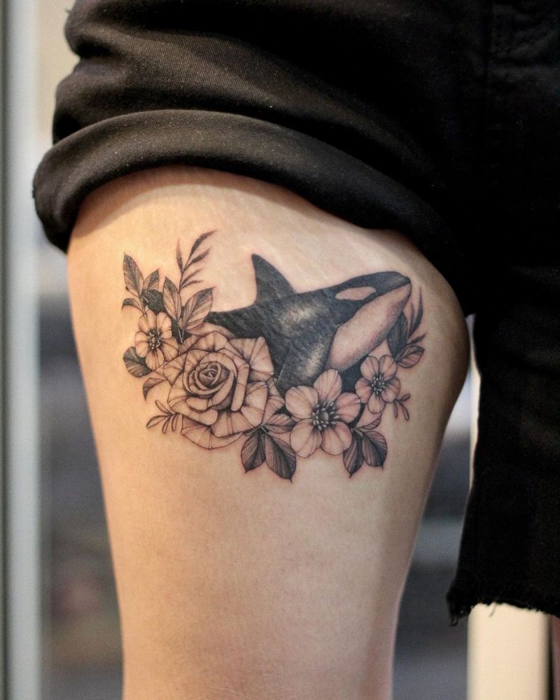 30 Pretty Killer Whale Tattoos You Will Love