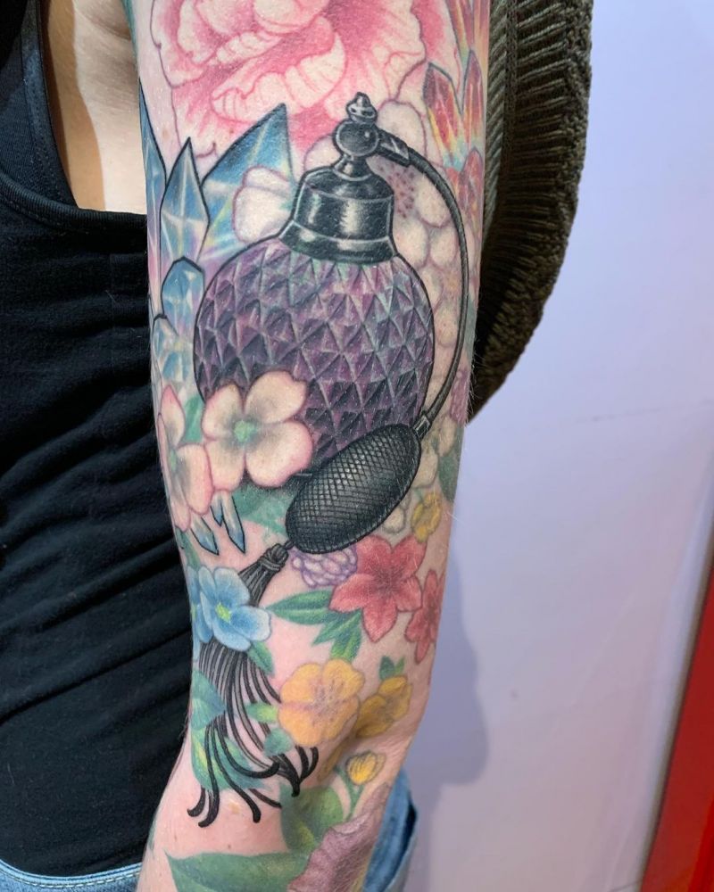 30 Elegant Perfume Bottle Tattoos You Can Copy