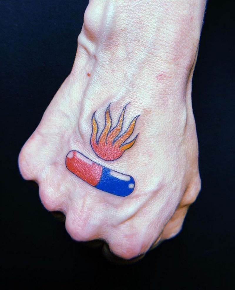 30 Unique Pill Tattoos to Inspire You