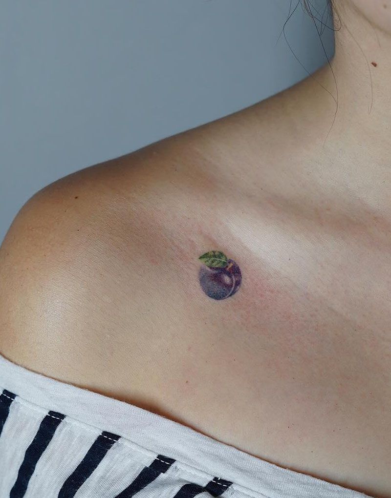 30 Pretty Plum Tattoos You Can Copy