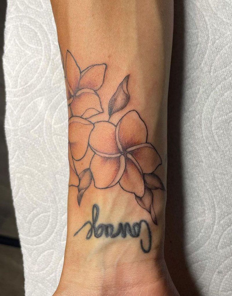 30 Amazing Plumeria Tattoos You Will Love