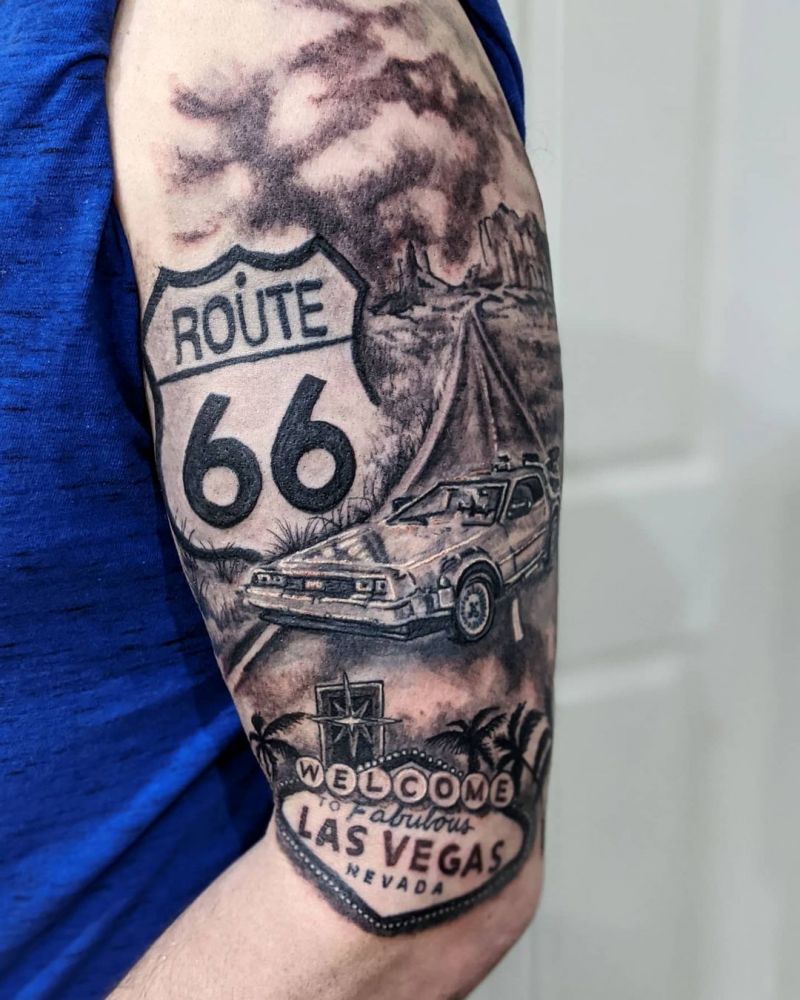 30 Pretty Road Trip Tattoos to Inspire You