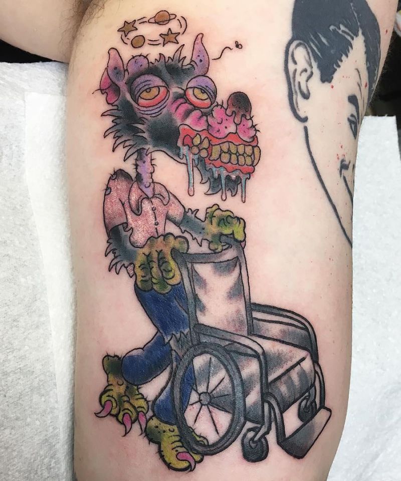 30 Unique Wheel Chair Tattoos You Must Try