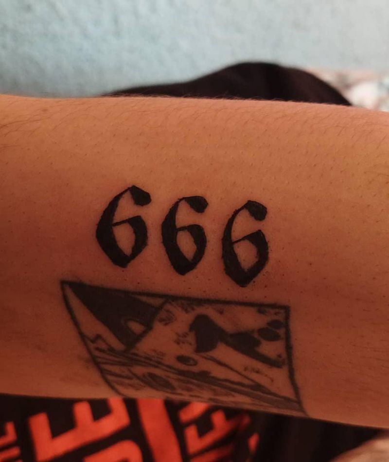 30 Pretty 666 Tattoos to Inspire You