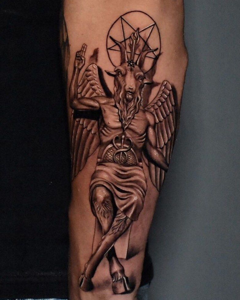 30 Pretty Baphomet Tattoos to Inspire You