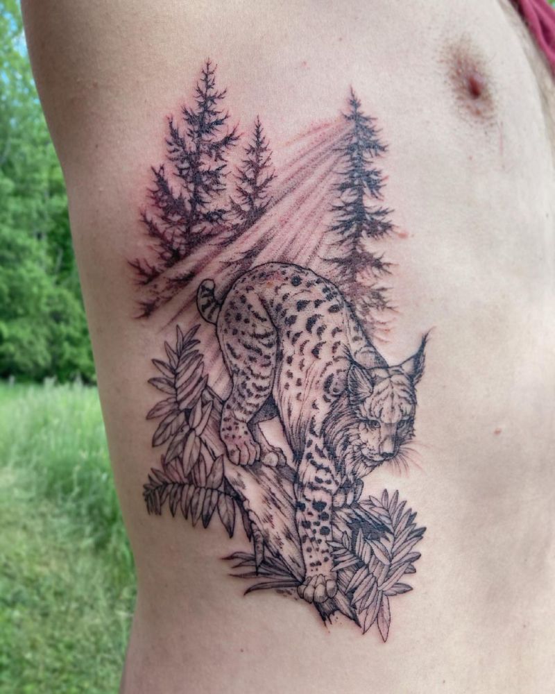 30 Gorgeous Bobcat Tattoos for Your Inspiration