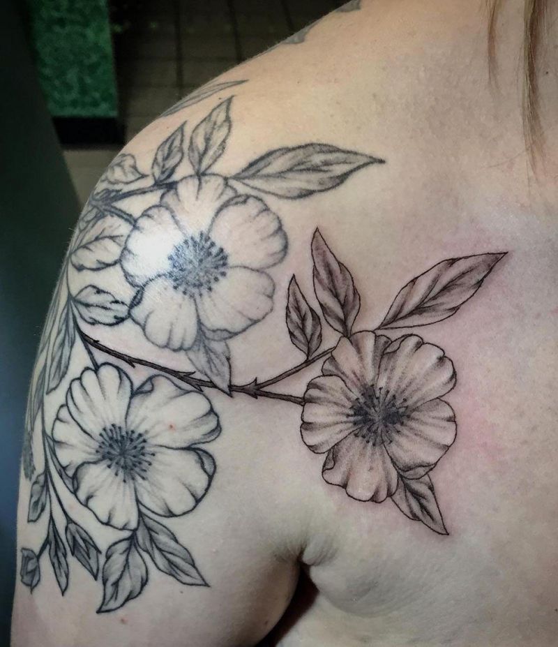 30 Pretty Cherokee Rose Tattoos You Will Love