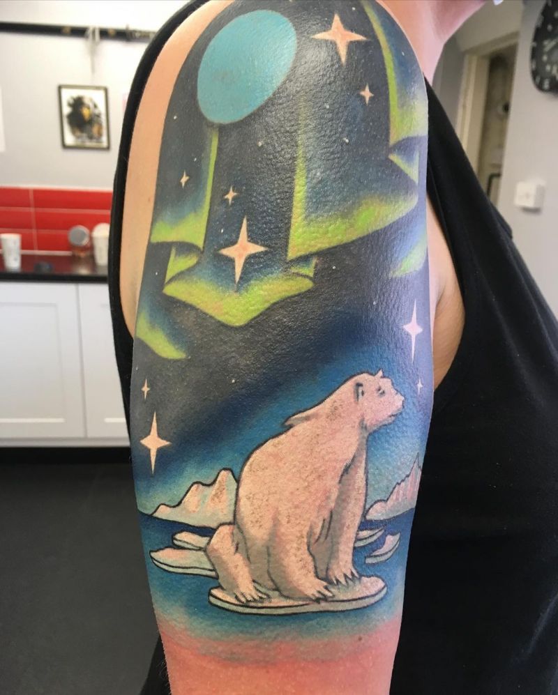 30 Gorgeous Polar Bear Tattoos to Inspire You