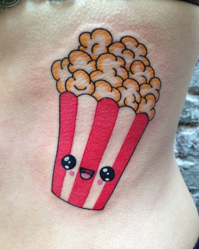 30 Pretty Popcorn Tattoos You Can Copy