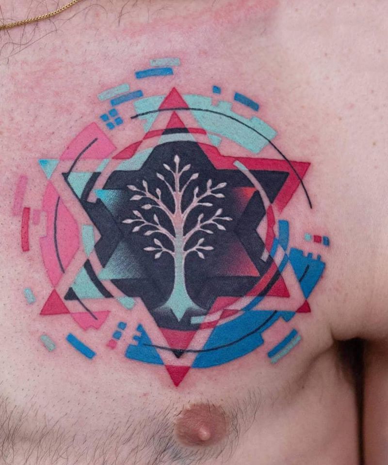 30 Pretty Star of David Tattoos You Must See