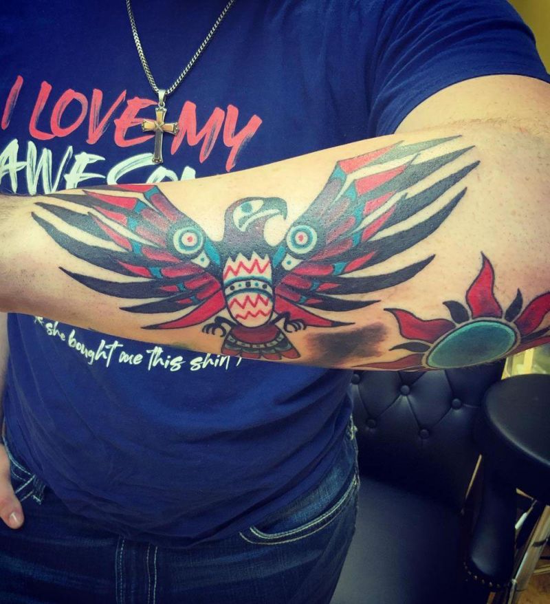 30 Pretty Thunderbird Tattoos to Inspire You