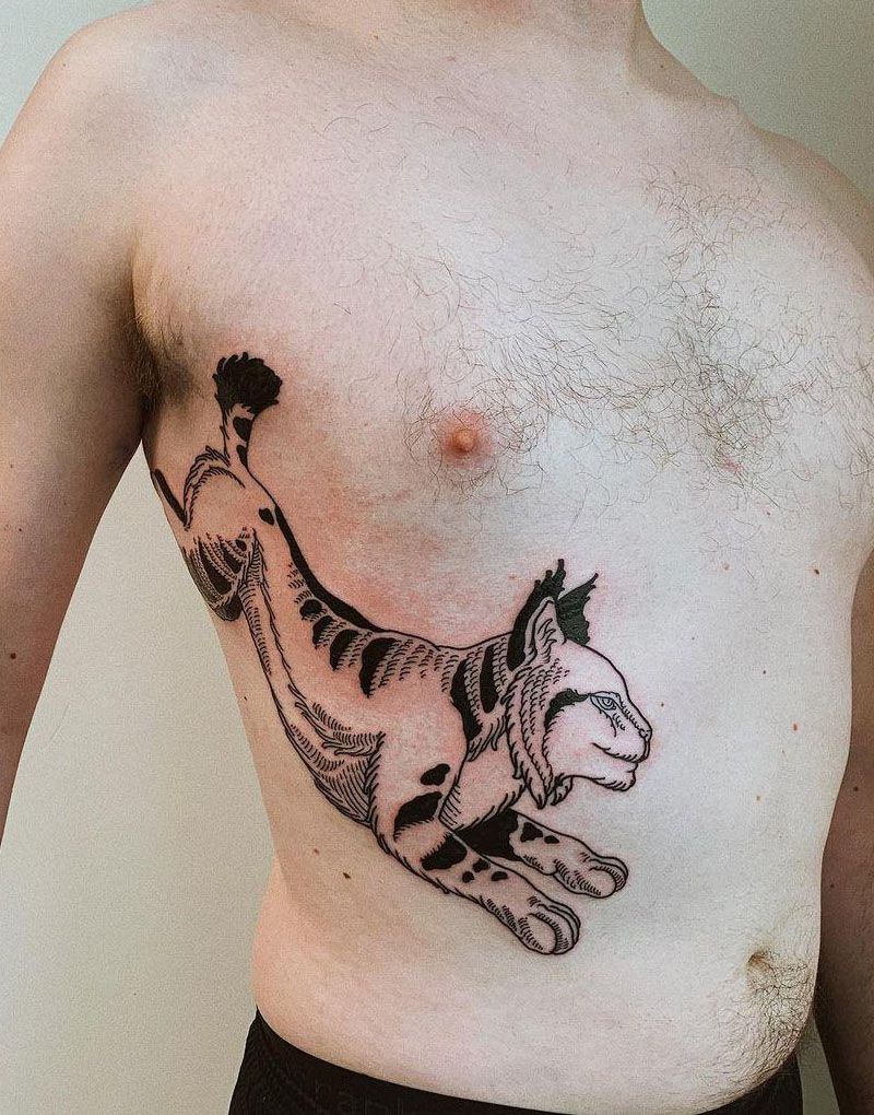 30 Gorgeous Bobcat Tattoos for Your Inspiration