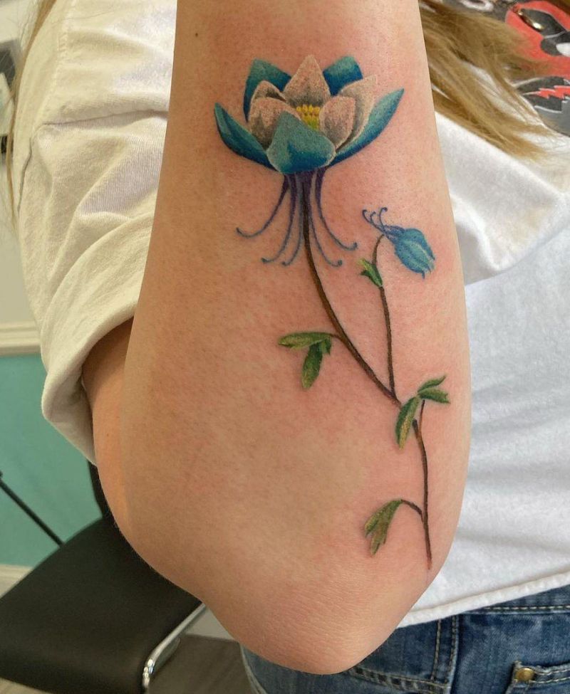 30 Pretty Columbine Tattoos You Will Love