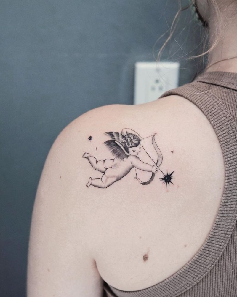 30 Pretty Cupid Tattoos You Must Try