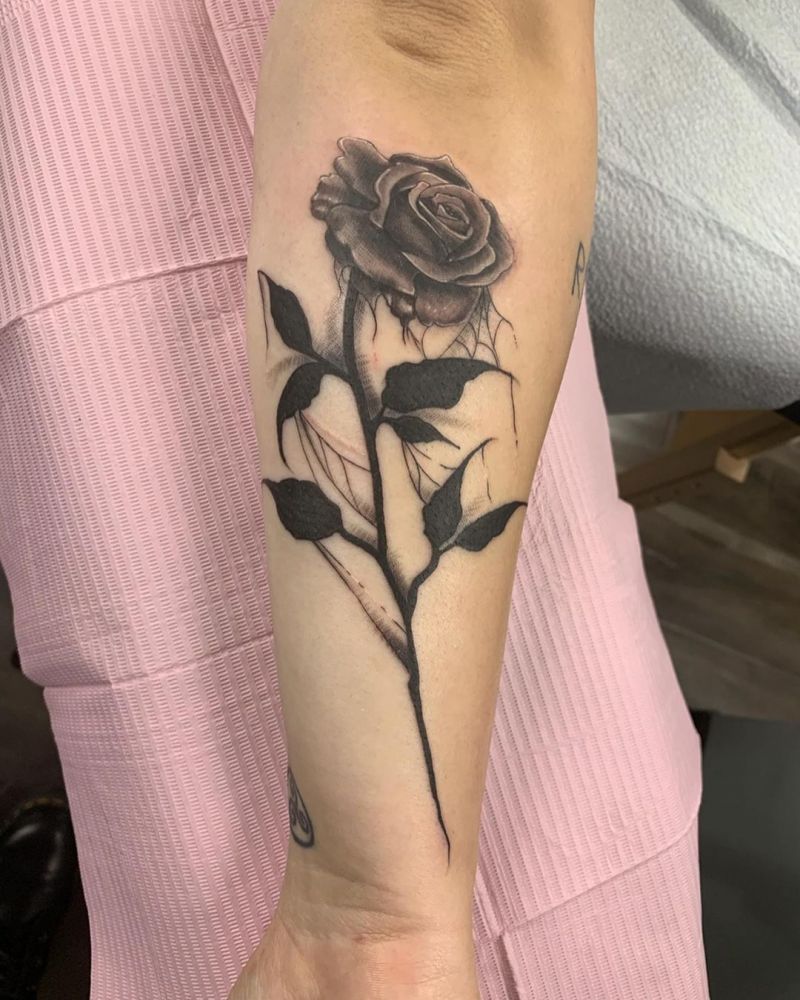 30 Unique Dead Rose Tattoos You Must Love