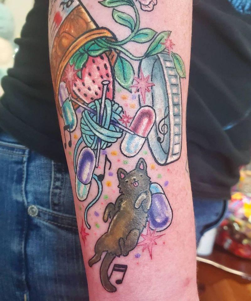 30 Unique Pill Tattoos to Inspire You