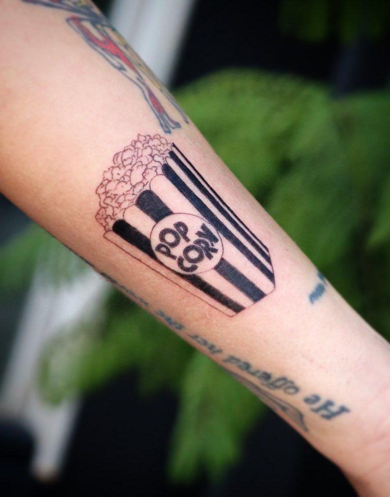 30 Pretty Popcorn Tattoos You Can Copy