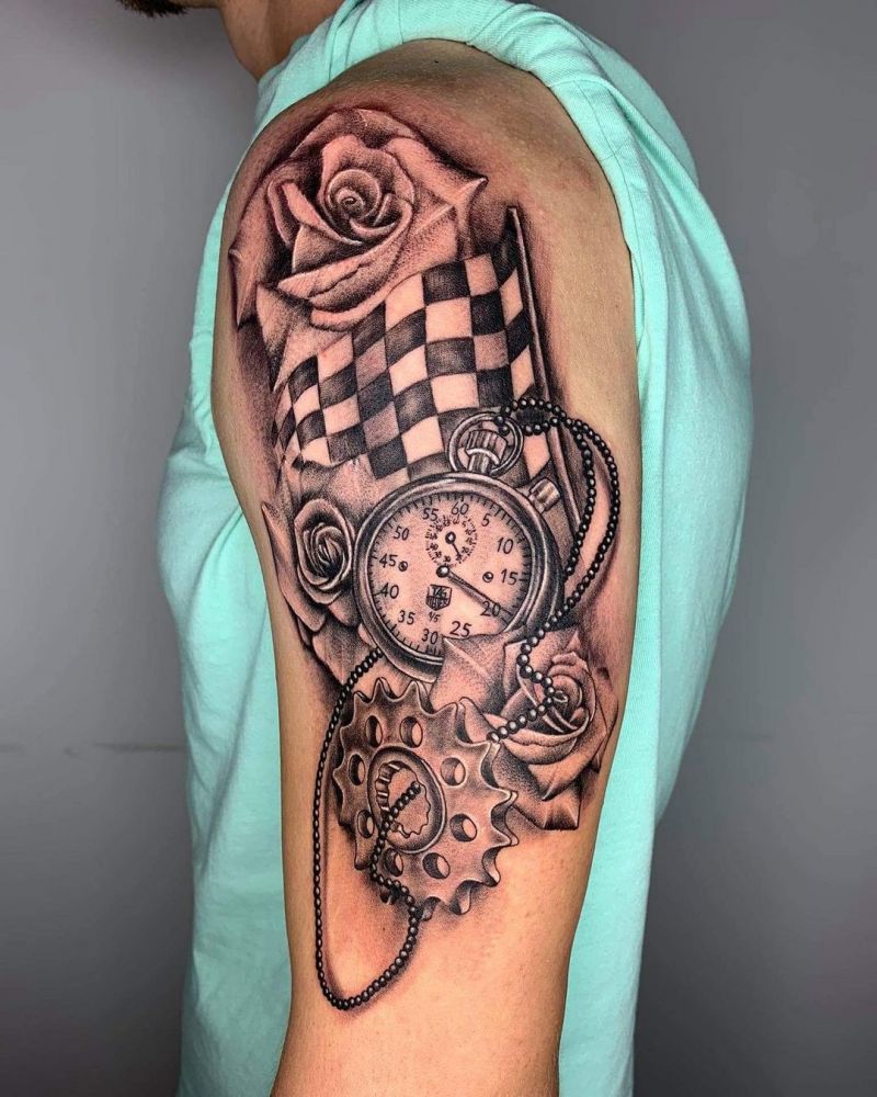 30 Wonderful Racing Tattoos You Must Love