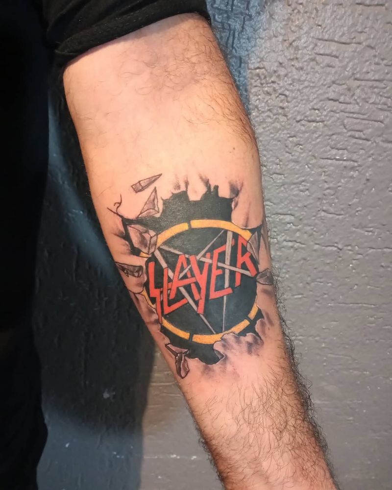 30 Wonderful Slayer Tattoos You Must Love