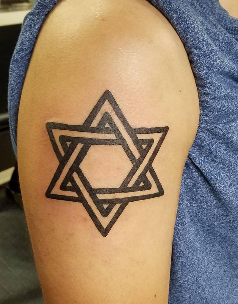 30 Pretty Star of David Tattoos You Must See