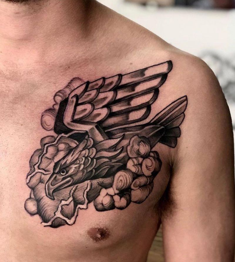 30 Pretty Thunderbird Tattoos to Inspire You