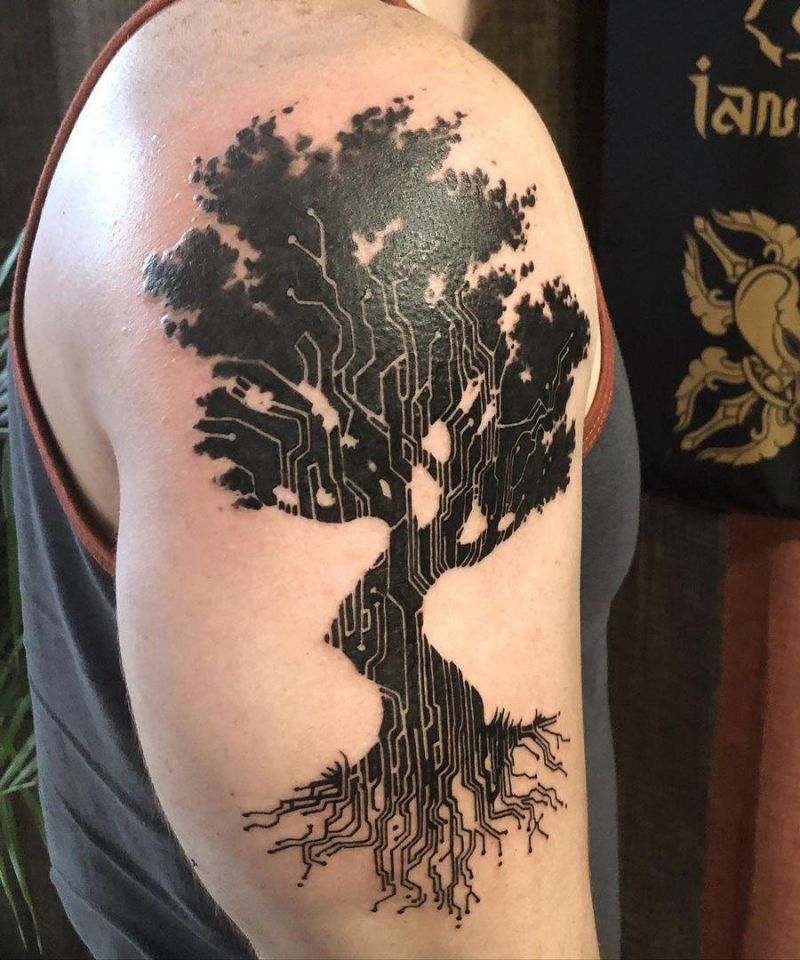 30 Pretty Tree Roots Tattoos for Your Inspiration