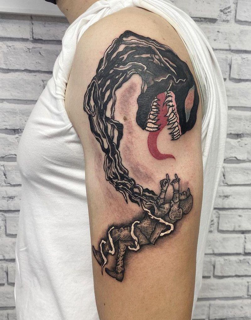 30 Gorgeous Venom Tattoos You Must Try