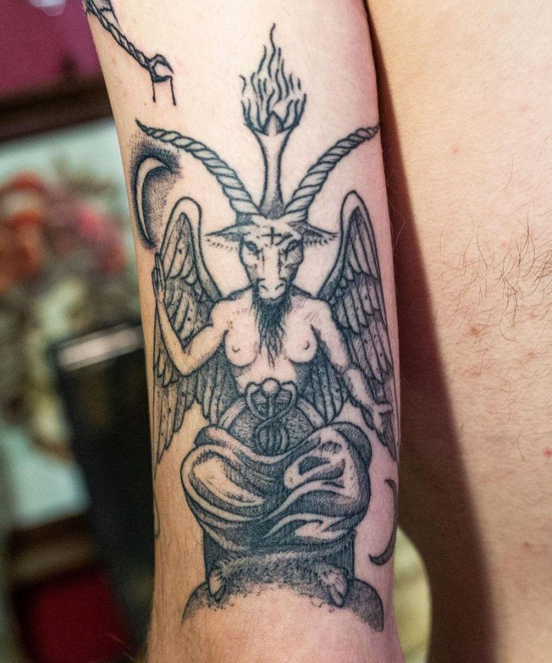 30 Pretty Baphomet Tattoos to Inspire You