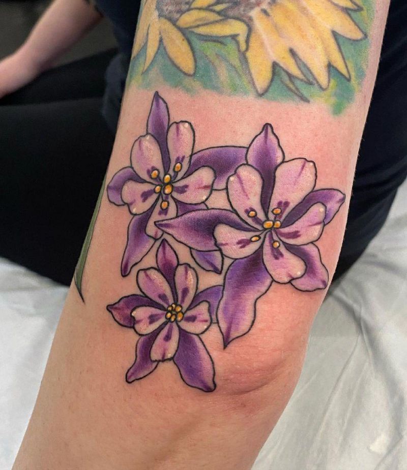 30 Pretty Columbine Tattoos You Will Love