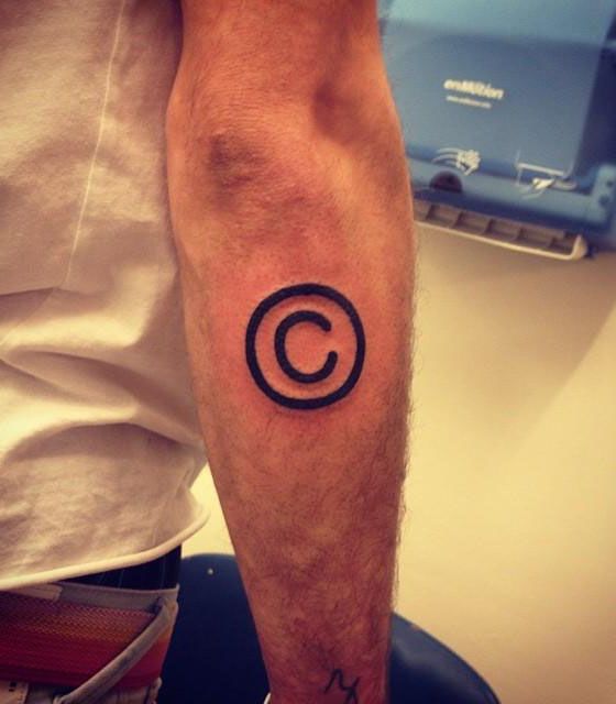 22 Pretty Copyright Tattoos You Will Love