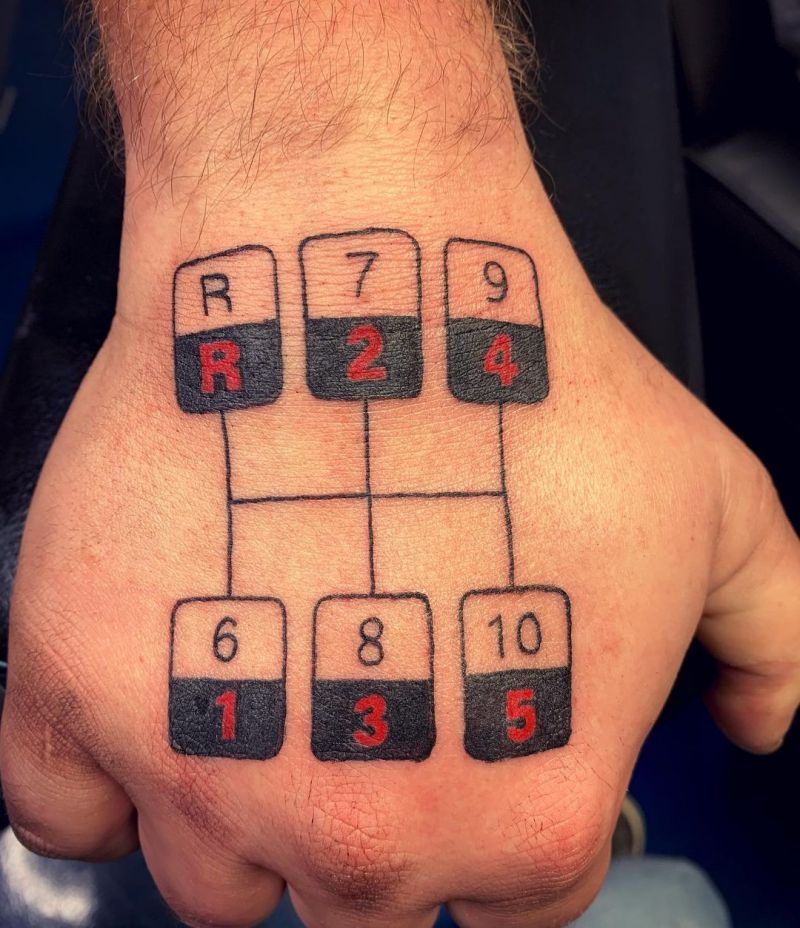 30 Gorgeous Gear Shift Tattoos to Inspire You