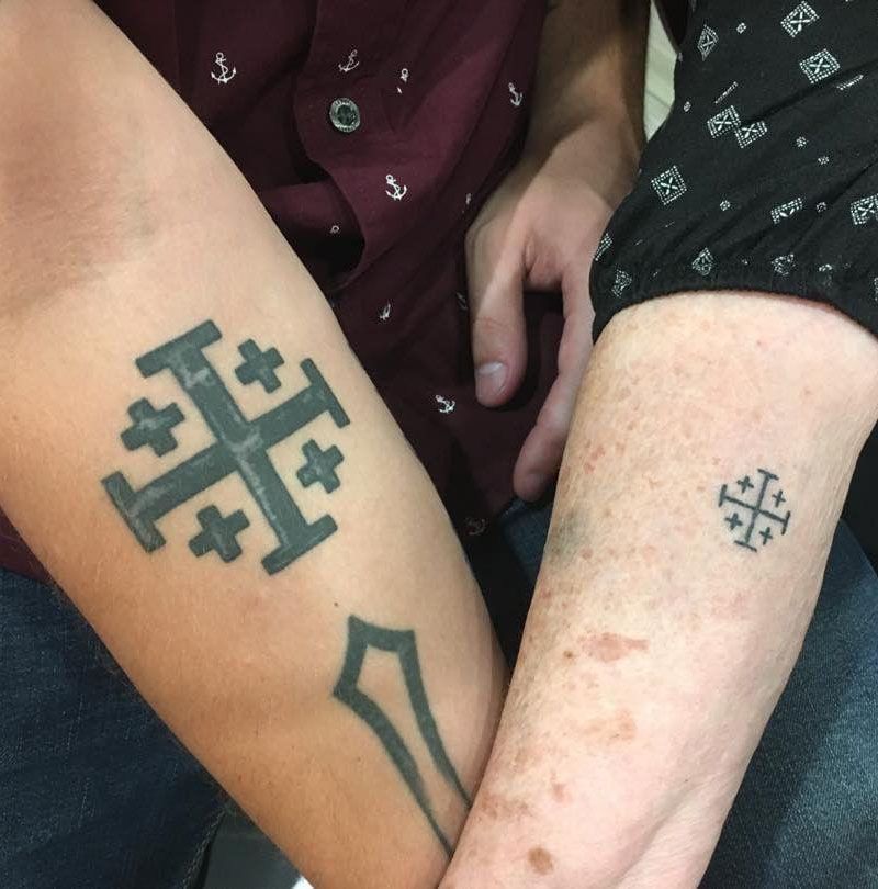 16 Gorgeous Jerusalem Cross Tattoos to Inspire You