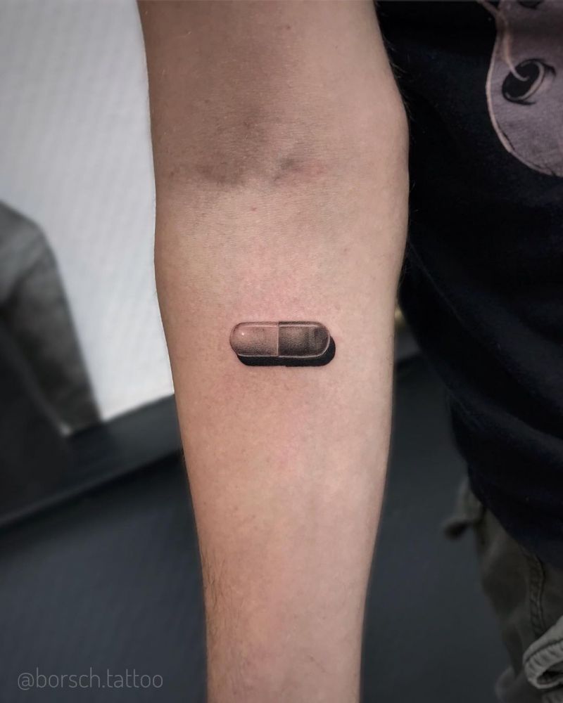 30 Unique Pill Tattoos to Inspire You