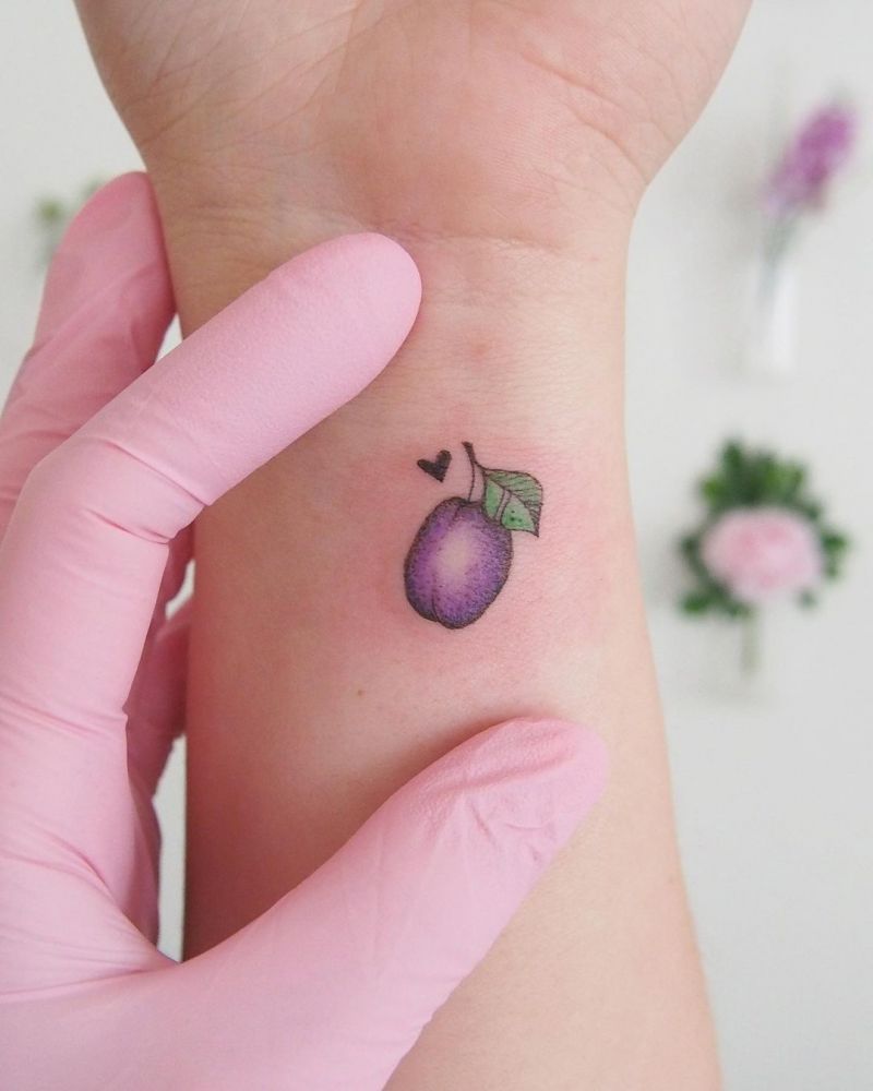 30 Pretty Plum Tattoos You Can Copy