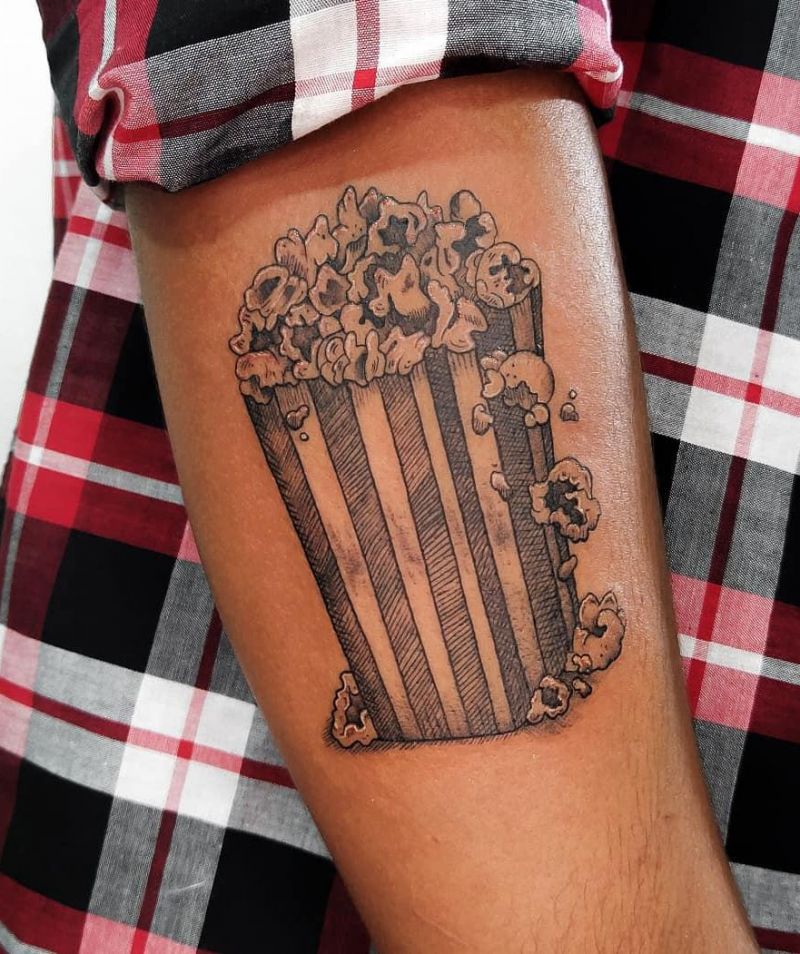 30 Pretty Popcorn Tattoos You Can Copy