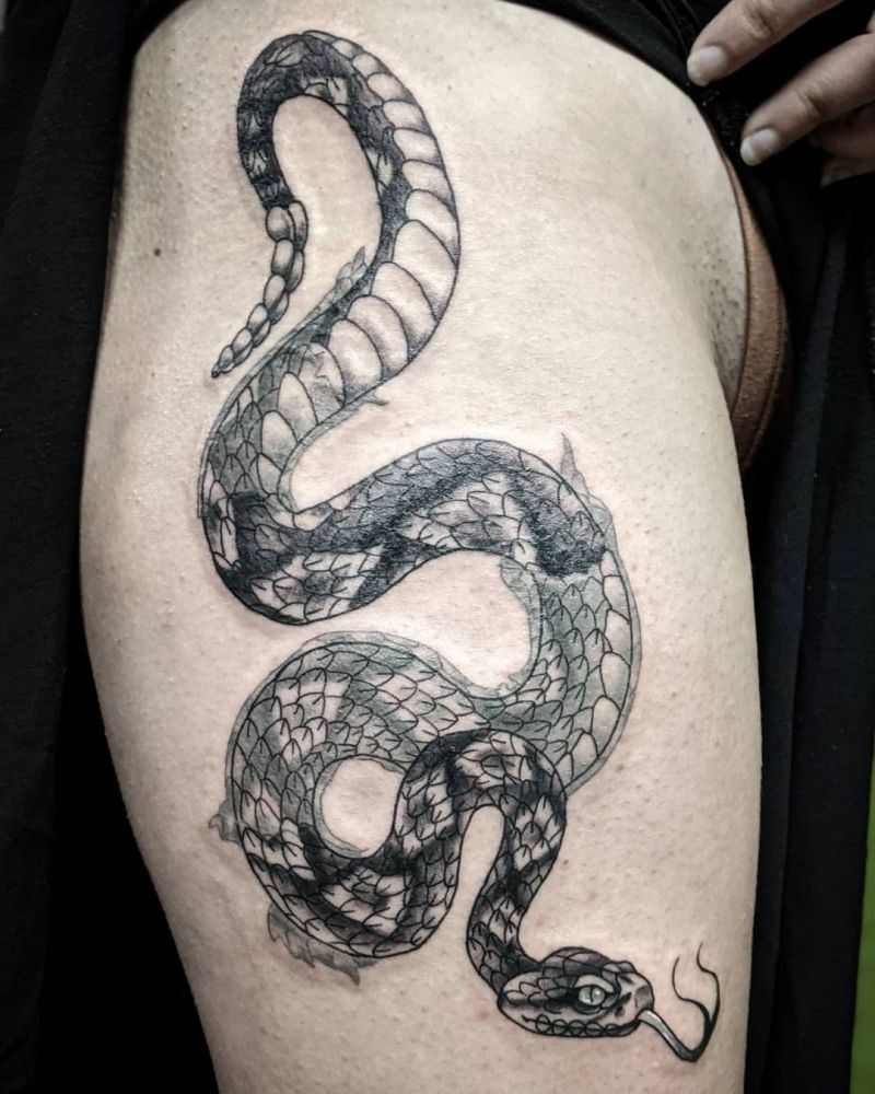 30 Pretty Rattlesnake Tattoos You Can Copy