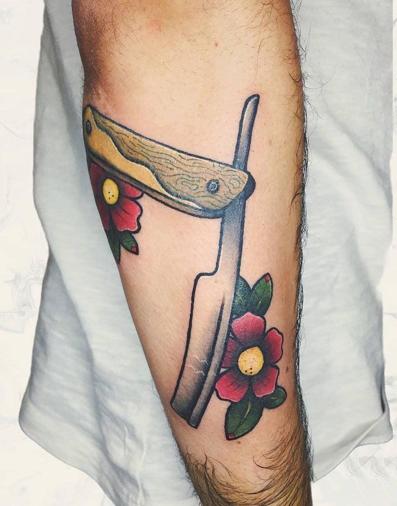 30 Pretty Razor Tattoos for Your Inspiration