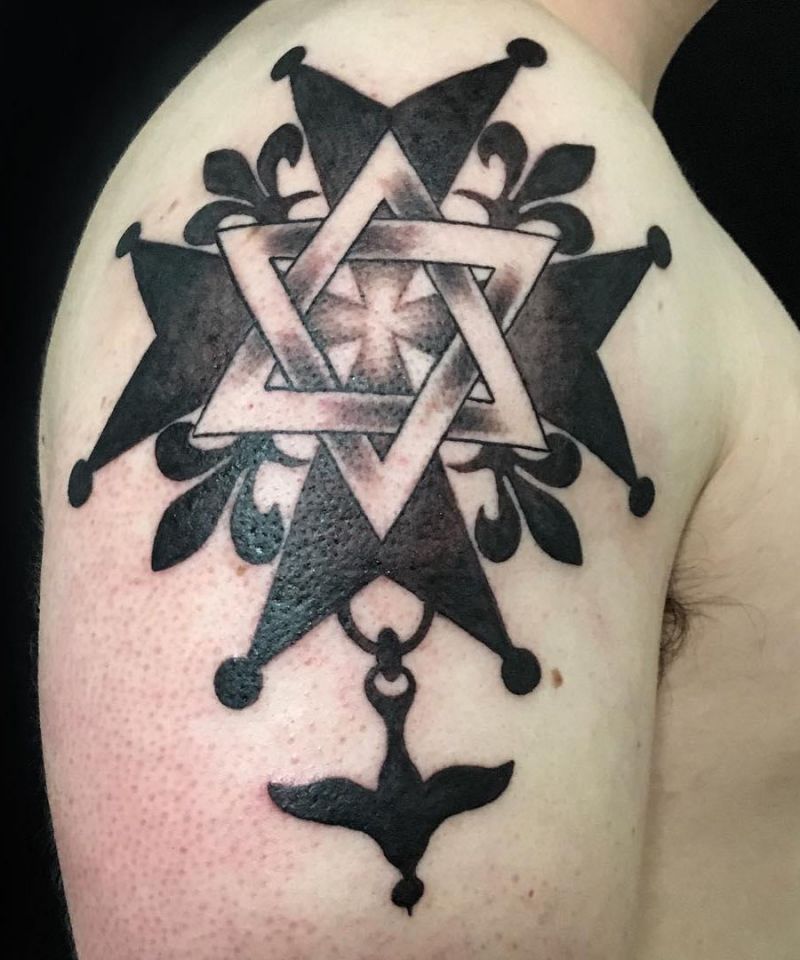 30 Pretty Star of David Tattoos You Must See