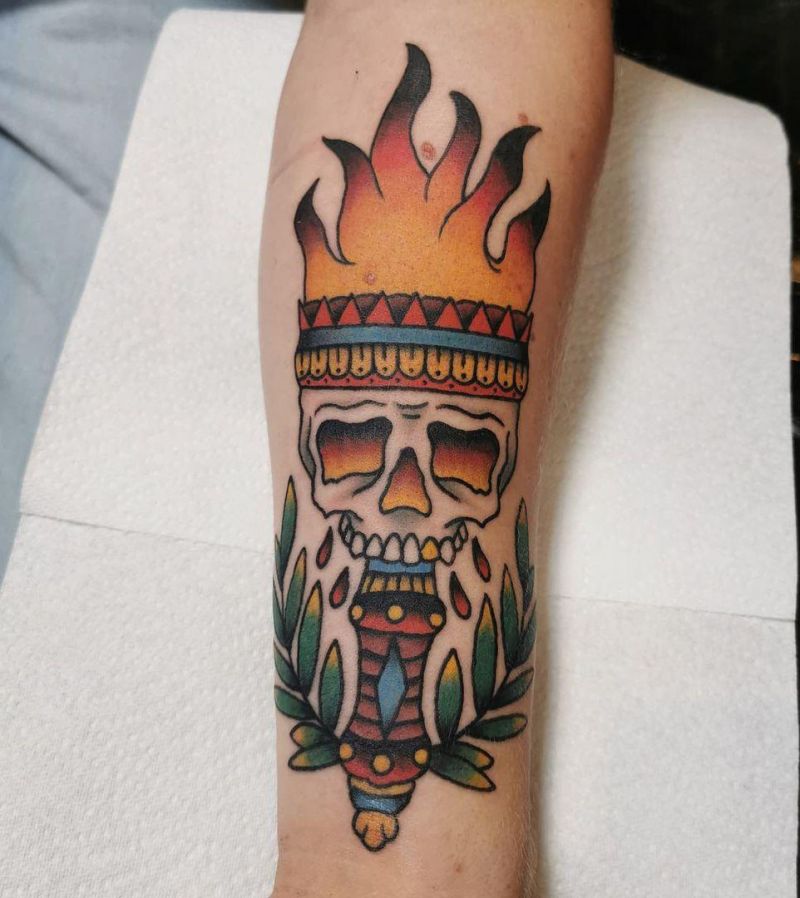 30 Gorgeous Torch Tattoos to Inspire You