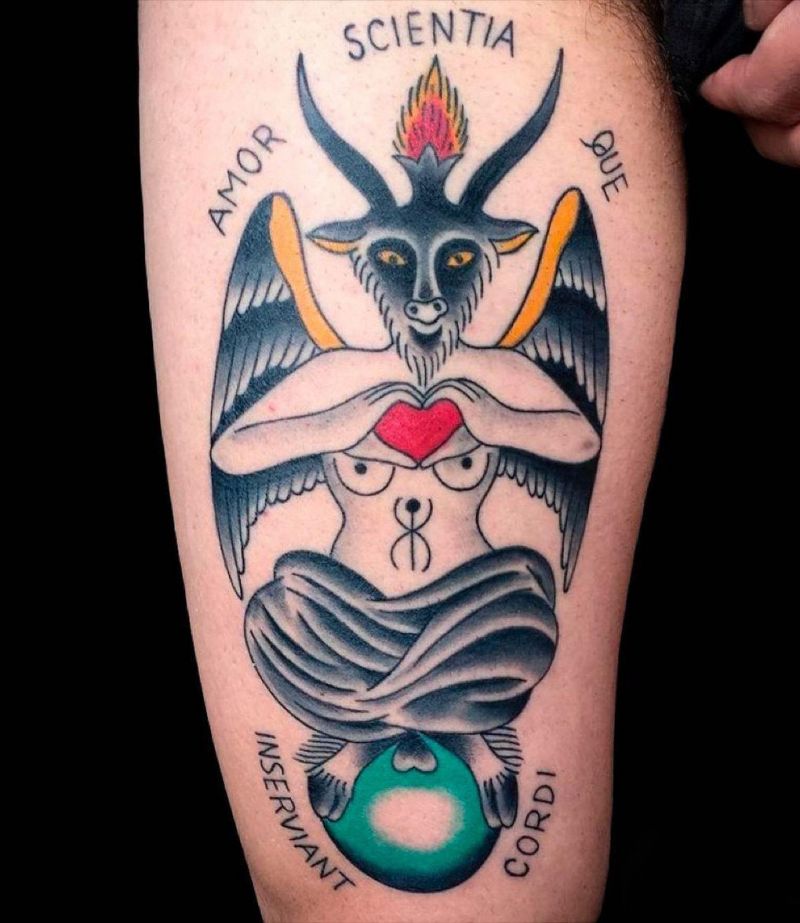 30 Pretty Baphomet Tattoos to Inspire You