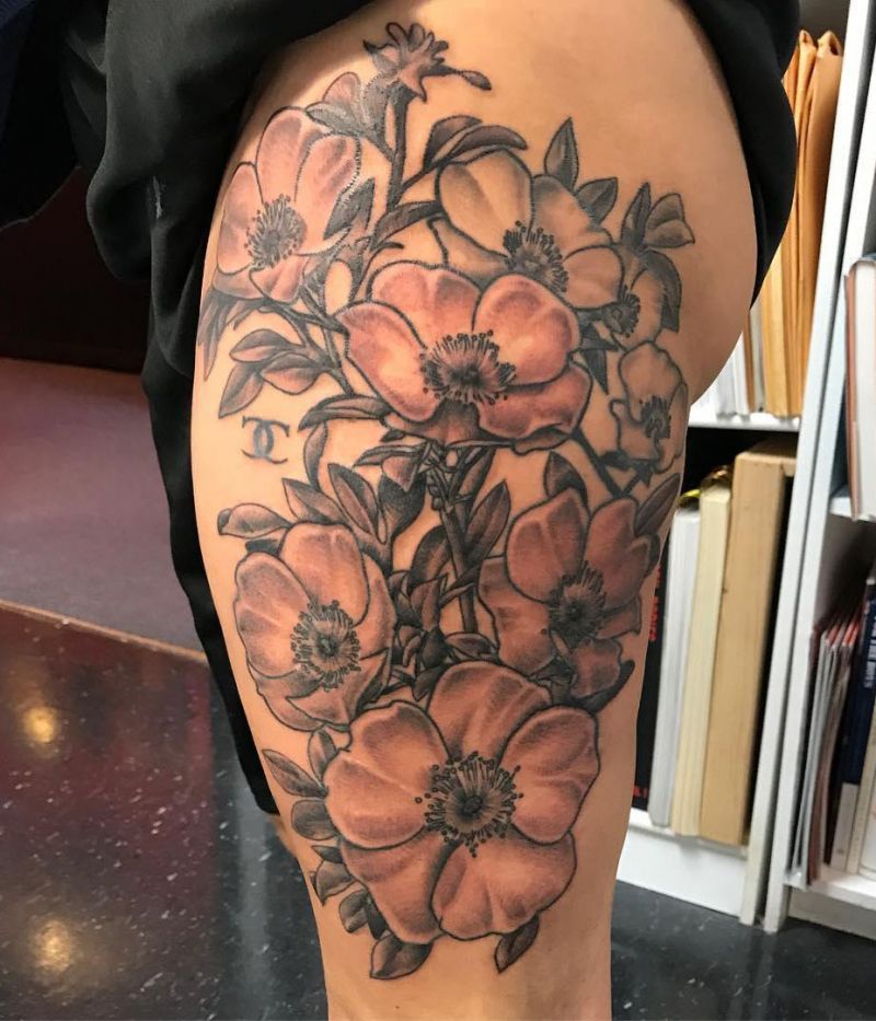 30 Pretty Cherokee Rose Tattoos You Will Love