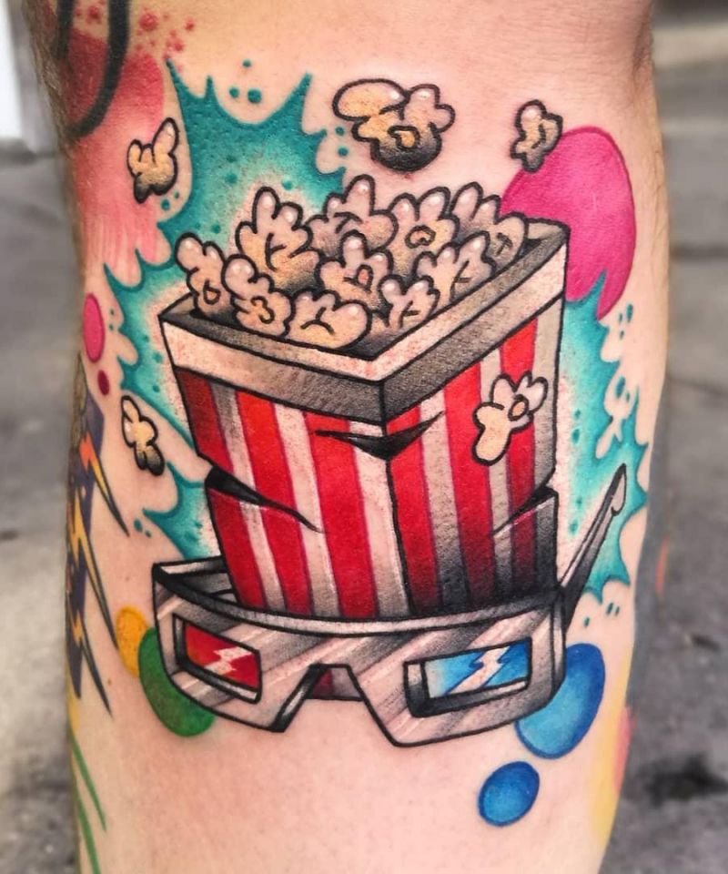 30 Pretty Popcorn Tattoos You Can Copy