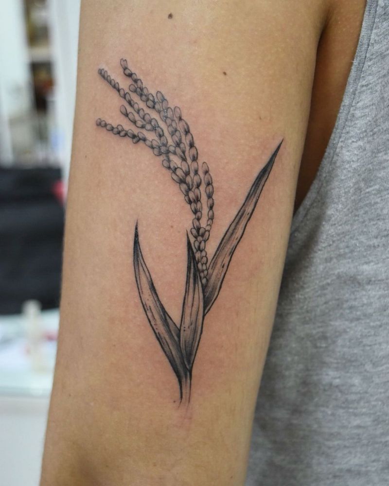 30 Pretty Rice Plant Tattoos You Will Love